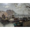 Paintings | Painting: ‘View of Amsterdam’. Moinat SA  – Antiques and home décor