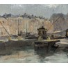 Paintings | Painting: ‘View of Amsterdam’. Moinat SA  – Antiques and home décor