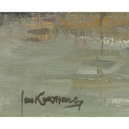 Paintings | Painting: ‘View of Amsterdam’. Moinat SA  – Antiques and home décor