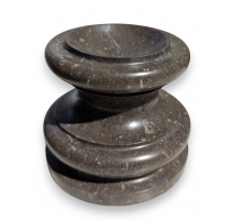 Socle rond en marbre noir - grand