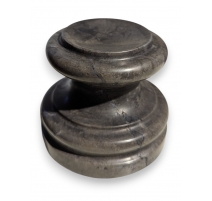 Socle rond en marbre noir - moyen