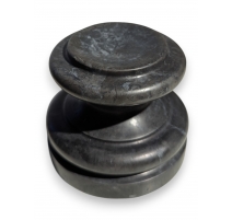 Socle rond en marbre noir - petit