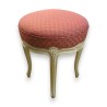Round stool, Louis XV style, made of wood, from  Moinat SA  - Antiques and home décor