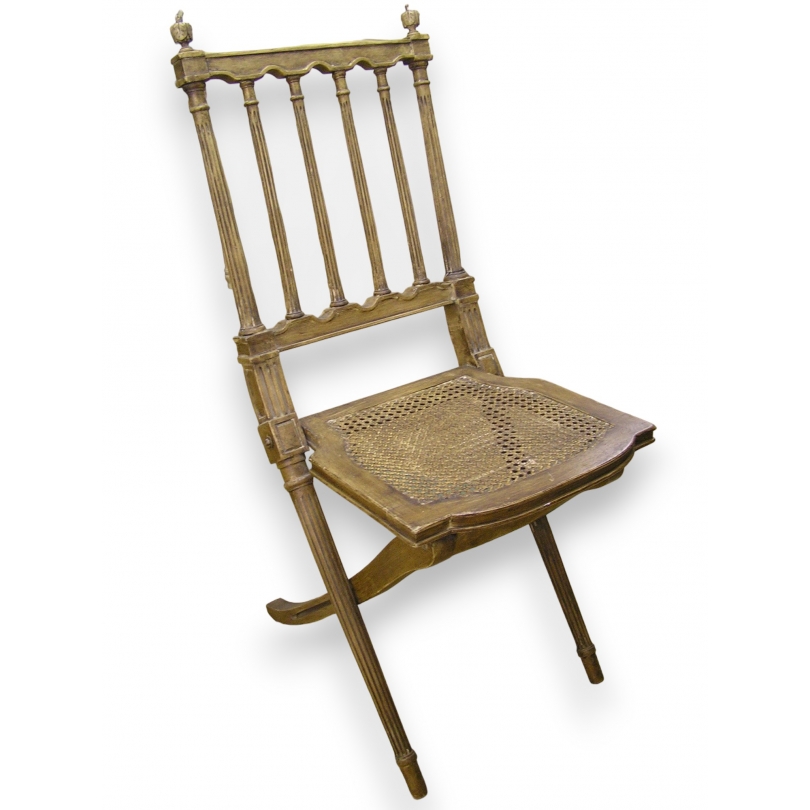 Folding beech chair, Ardes model, from Moinat SA – Antiques and home décor