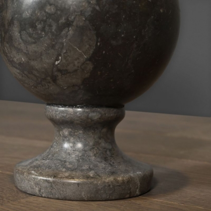 Black marble stair ball