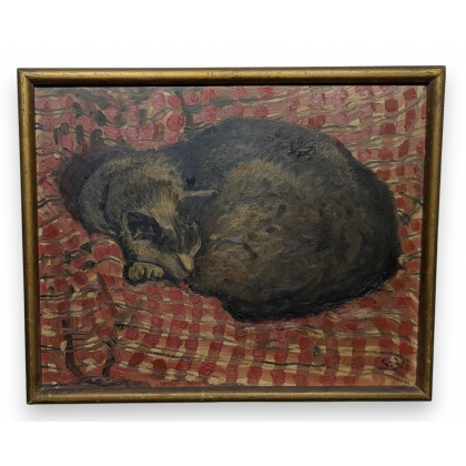 Tableau \"Chat endormi\"