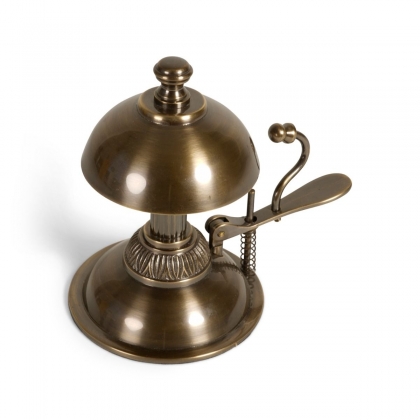 Bronze-coloured hotel bell