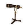 Leather-covered desk telescope