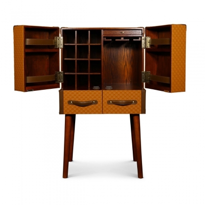 Meuble-bar "Belle Époque" coloris Cognac