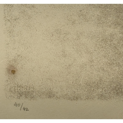 Gravure "La pipistrelle boit" signée HAINARD