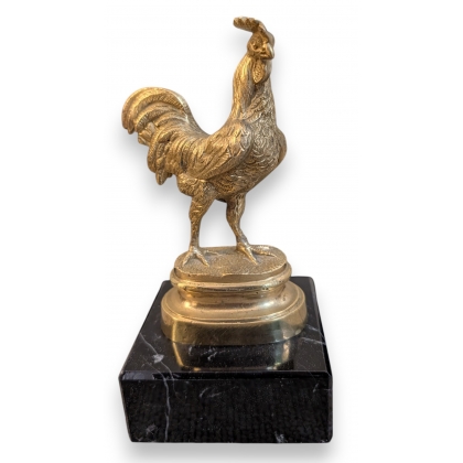 Bronze \"Coq\" signé R. BONHEUR