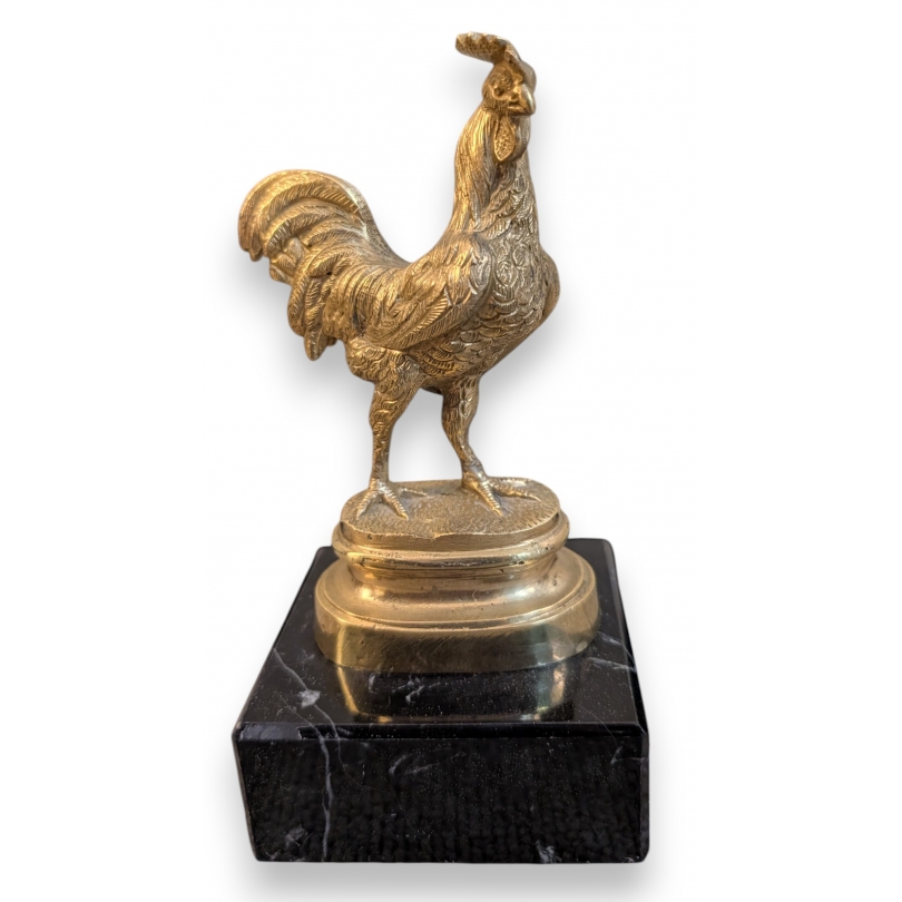 Bronze \"Coq\" signé R. BONHEUR