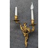 Paire d'appliques style Louis XV à 2 lumières