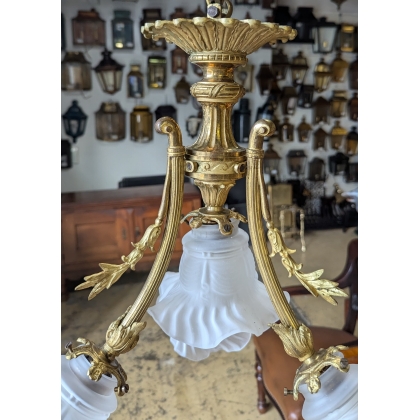 Lustre Napoléon III à 4 lumières