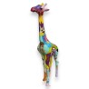 Girafe en résine décor Pop Art