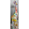 Girafe en résine décor Pop Art