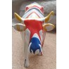 Vache en résine décor Coulures de peinture