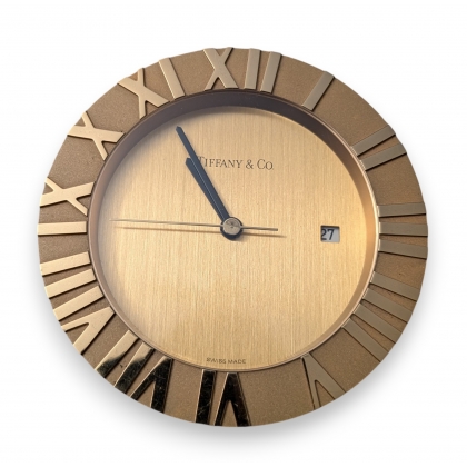 "Atlas" table clock by TIFFANY & Co