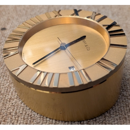 "Atlas" table clock by TIFFANY & Co