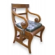 Fauteuil-escabeau Regency en acajou
