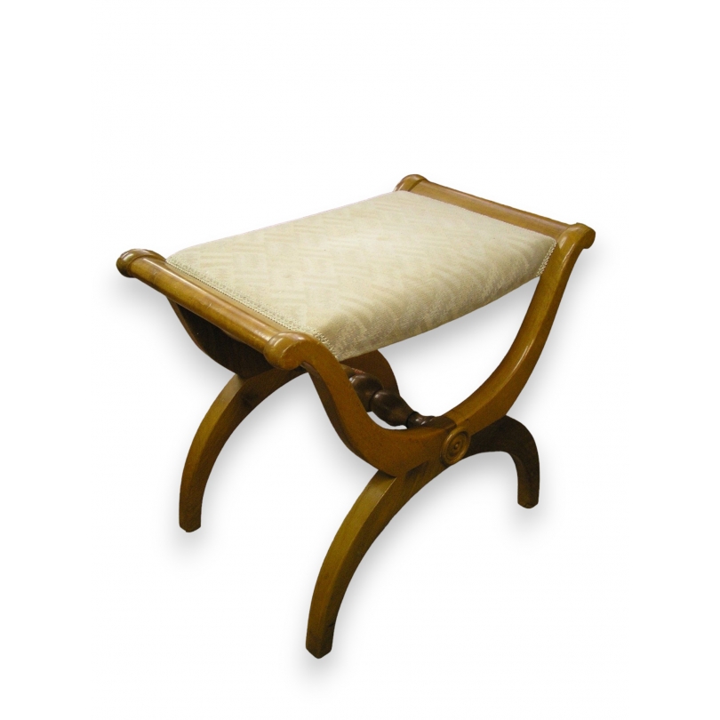 Directoire-style stool, wood, by Moinat SA – Antiques and home décor