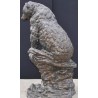 Bronze \"Ours brun assis sur un rocher\"