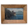 Tableau \"Château de Chillon\" signé E. SCHREMPP