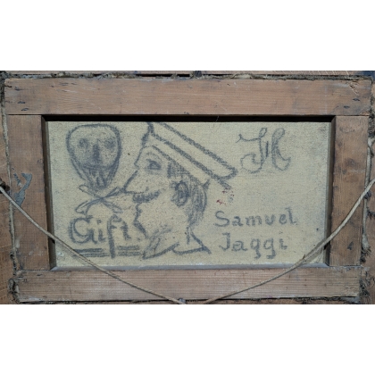 Tableau \"Château de Chillon\" signé E. SCHREMPP