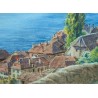 Aquarelle "Saint-Saphorin" signée NICOLLERAT