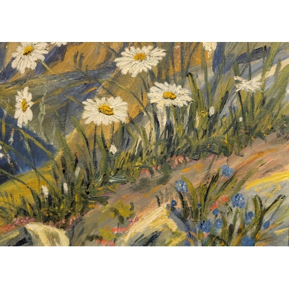 Tableau \"Marguerites\" signé HAMMERSCHLAG