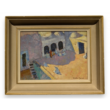 Tableau \"Mosquée à Terme\" signé STOCKLI
