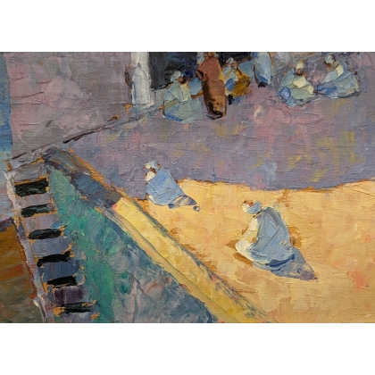 Tableau \"Mosquée à Terme\" signé STOCKLI