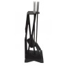 Support d\'outils de cheminée, métal brossé