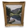 Paintings | Painting entitled ‘Bord du Doubs’ by Ed. KAISER Moinat SA  – Antiques and home décor