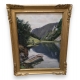 Tableau "Bord du Doubs" signé Ed. KAISER