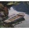 Paintings | Painting entitled ‘Bord du Doubs’ by Ed. KAISER Moinat SA  – Antiques and home décor