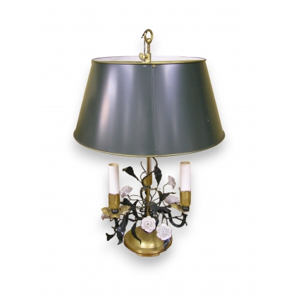  Lampe bouillotte en fer doré et sur  Moinat SA  - Antiquités décoration