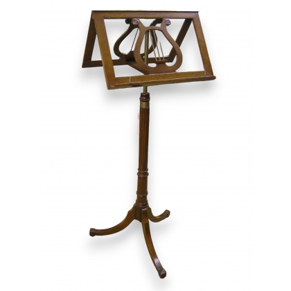 Lutrin Porte-musique \"Lyre\" en acajou