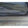 Tableau \"Bords de l\'Arve\" signé L. SALZMANN 45