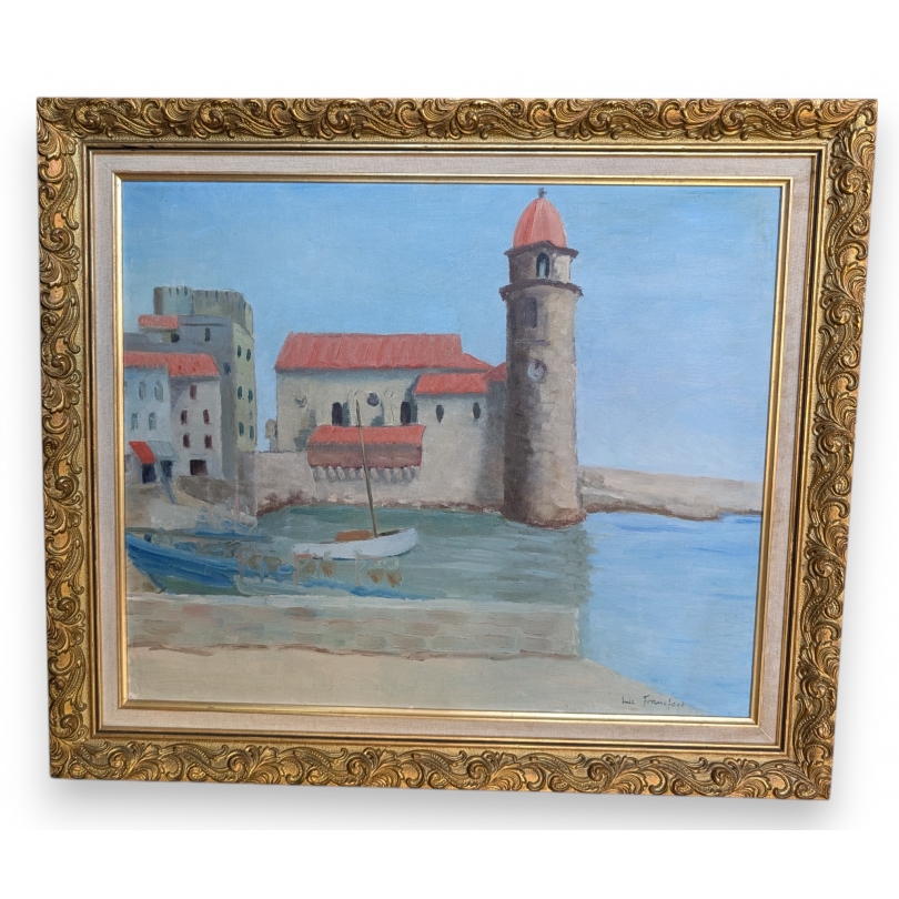 Tableau \"Collioure\" signé Loic FRANCFORT