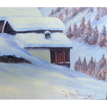 Tableau \"Oberland Bernois\" signé WYTTENBACH