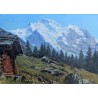 Tableau \"Jungfrau\" signé MIGELZ