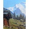 Tableau \"Jungfrau\" signé MIGELZ