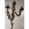 Pair of Louis XV-style wall lights with three arms