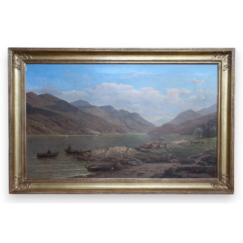 Tableau "Loch Long" signé ROFFIAEN