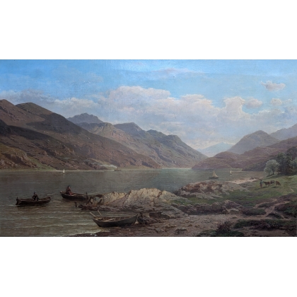 Tableau \"Loch Long\" signé ROFFIAEN