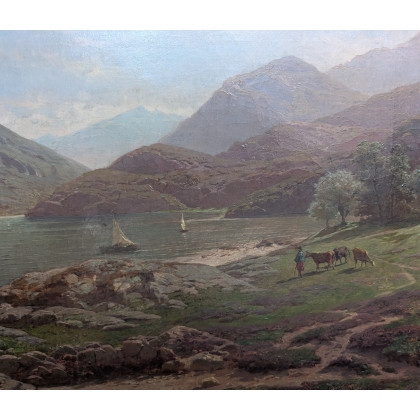 Tableau \"Loch Long\" signé ROFFIAEN