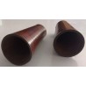 Pair of brown leather dice cups