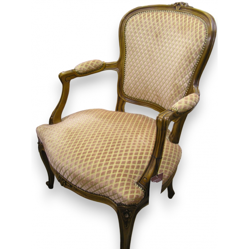 Louis XV Cabriolet-style armchair at  Moinat SA  - Antiques and interior design