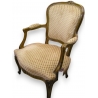 Fauteuil style Louis XV Cabriolet